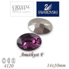 SWAROVSKI® ELEMENTS 4120 Oval Rhinestone - Amethyst F, 14x10, bal.1ks